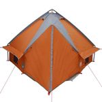 Sport si Outdoor - Camping - Corturi camping - Cort Teepee cu acoperis Gri si Portocalie 490 x 410 x 210 cm - Infinity.ro