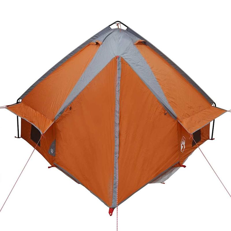 Sport si Outdoor - Camping - Corturi camping - Cort Teepee cu acoperis Gri si Portocalie 490 x 410 x 210 cm - Infinity.ro