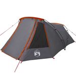 Sport si Outdoor - Camping - Corturi camping - Cort tunel cu acoperis Gri si Portocalie 328 x 228 x 115 cm - Infinity.ro