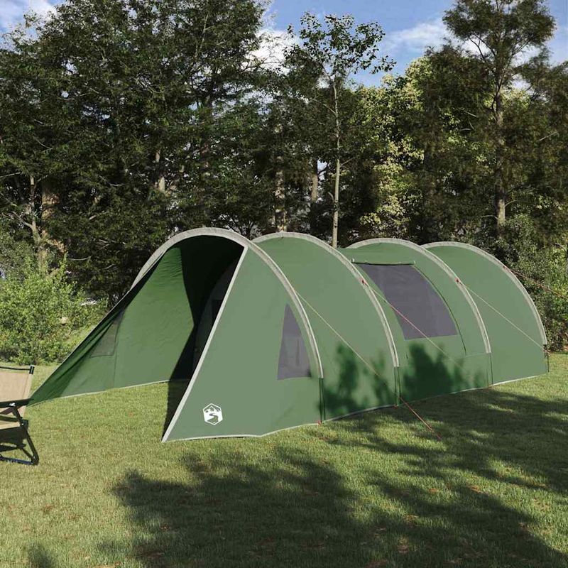 Sport si Outdoor - Camping - Corturi camping - Cort tunel cu acoperis Verde si alb 778 x 356 x 210 cm - Infinity.ro