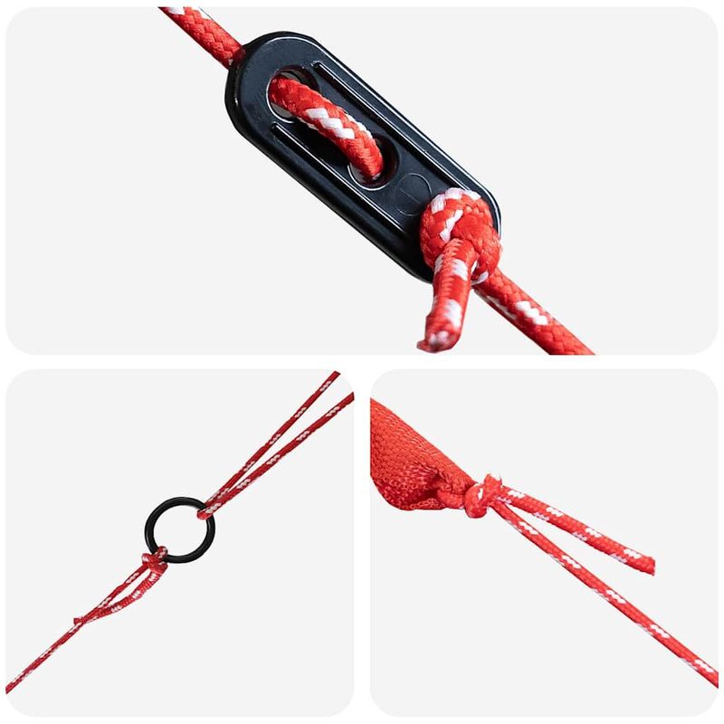 Sport si Outdoor - Camping - Corturi camping - Cort Teepee cu acoperis Gri si Portocalie 490 x 410 x 210 cm - Infinity.ro