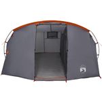 Sport si Outdoor - Camping - Corturi camping - Cort tunel cu acoperis Gri si Portocalie 318 x 275 x 140 cm - Infinity.ro