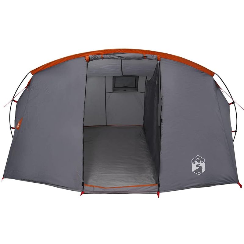 Sport si Outdoor - Camping - Corturi camping - Cort tunel cu acoperis Gri si Portocalie 318 x 275 x 140 cm - Infinity.ro