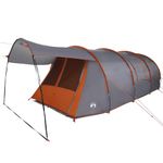 Sport si Outdoor - Camping - Corturi camping - Cort tunel cu acoperis Gri si Portocalie 740 x 370 x 220 cm - Infinity.ro