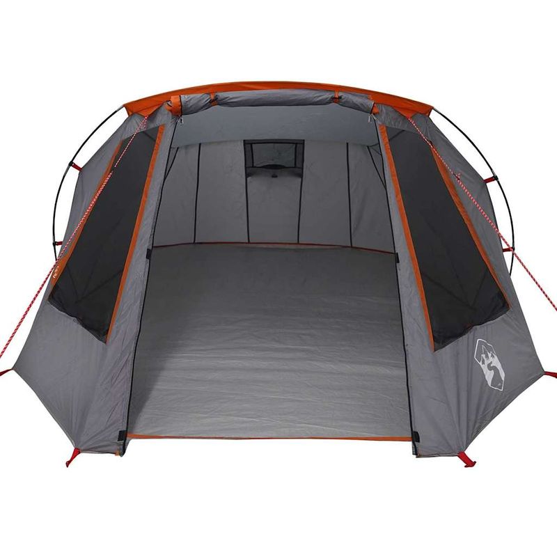 Sport si Outdoor - Camping - Corturi camping - Cort tunel cu acoperis Gri si Portocalie 328 x 228 x 115 cm - Infinity.ro