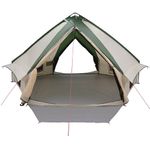 Sport si Outdoor - Camping - Corturi camping - Cort Teepee cu acoperis Verde si alb 490 x 410 x 210 cm - Infinity.ro
