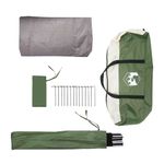 Sport si Outdoor - Camping - Corturi camping - Cort tunel cu acoperis Verde si alb 328 x 228 x 115 cm - Infinity.ro