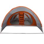 Sport si Outdoor - Camping - Corturi camping - Cort tunel cu acoperis Gri si Portocalie 710 x 460 x 245 cm - Infinity.ro