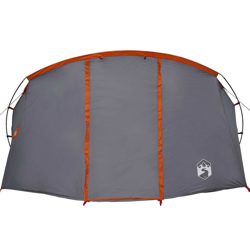 Sport si Outdoor - Camping - Corturi camping - Cort tunel cu acoperis Gri si Portocalie 318 x 275 x 140 cm - Infinity.ro