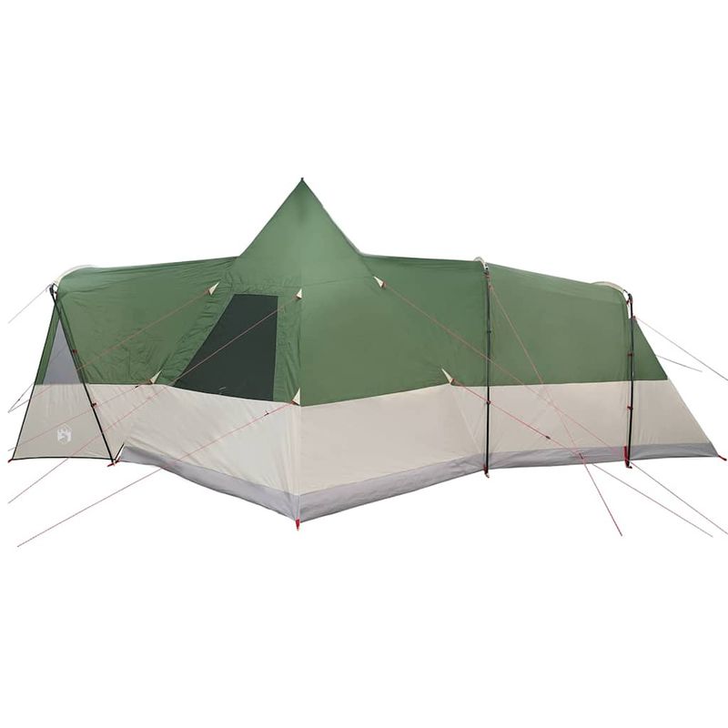 Sport si Outdoor - Camping - Corturi camping - Cort Teepee Verde 720 x 465 x 295 cm Poliester 185T cu strat PU - Infinity.ro