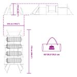 Sport si Outdoor - Camping - Corturi camping - Cort tunel cu acoperis Albastru si Gri 778 x 356 x 210 cm - Infinity.ro