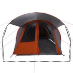 Sport si Outdoor - Camping - Corturi camping - Cort tunel cu acoperis Gri si Portocalie 740 x 370 x 220 cm - Infinity.ro