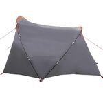 Sport si Outdoor - Camping - Corturi camping - Cort tunel cu acoperis Gri si Portocalie 318 x 275 x 140 cm - Infinity.ro