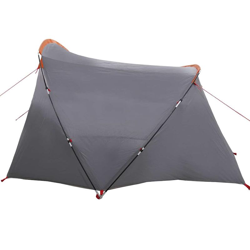 Sport si Outdoor - Camping - Corturi camping - Cort tunel cu acoperis Gri si Portocalie 318 x 275 x 140 cm - Infinity.ro