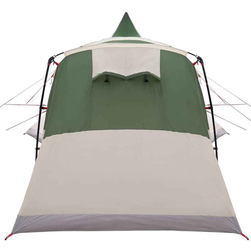 Sport si Outdoor - Camping - Corturi camping - Cort Teepee Verde 720 x 465 x 295 cm Poliester 185T cu strat PU - Infinity.ro