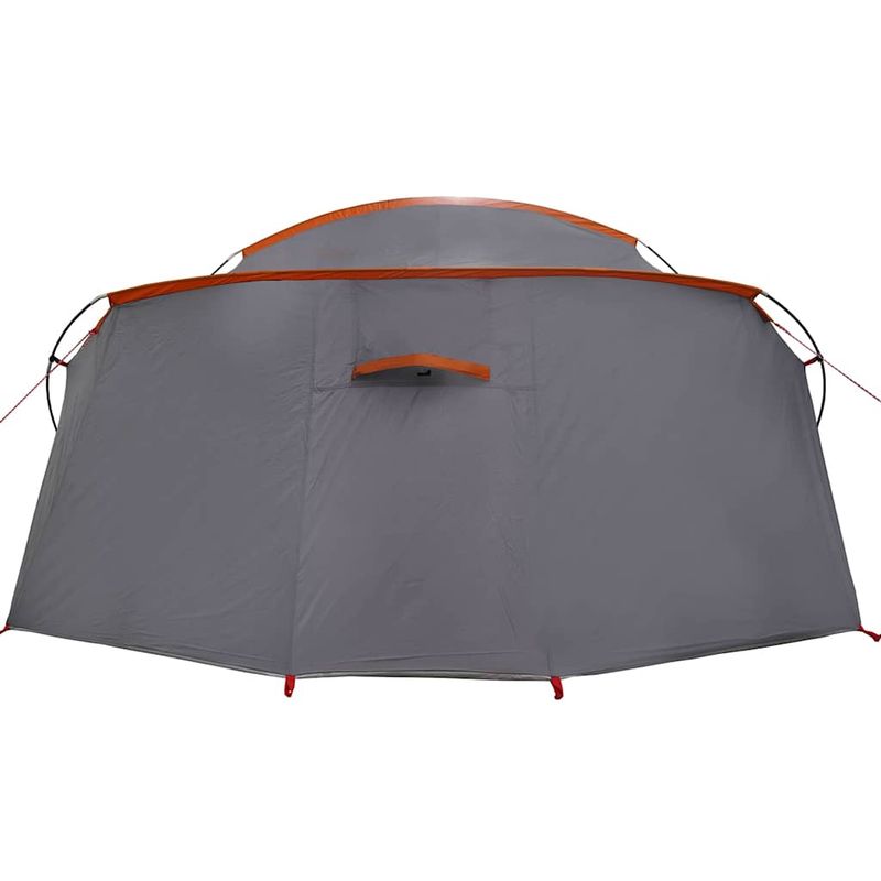Sport si Outdoor - Camping - Corturi camping - Cort tunel cu acoperis Gri si Portocalie 318 x 275 x 140 cm - Infinity.ro