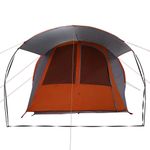 Sport si Outdoor - Camping - Corturi camping - Cort tunel cu acoperis Gri si Portocalie 740 x 370 x 220 cm - Infinity.ro