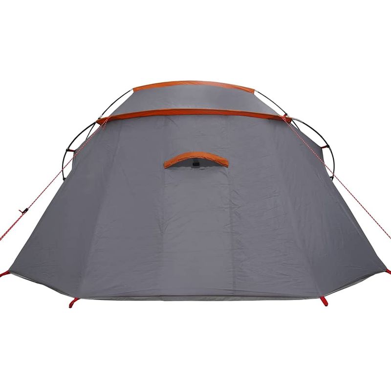 Sport si Outdoor - Camping - Corturi camping - Cort tunel cu acoperis Gri si Portocalie 328 x 228 x 115 cm - Infinity.ro