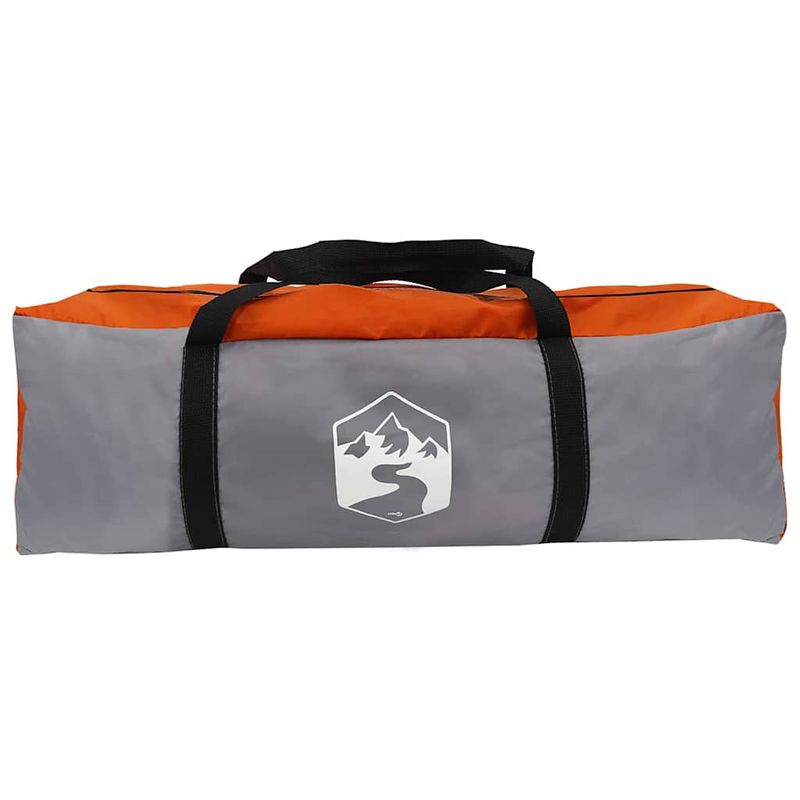 Sport si Outdoor - Camping - Corturi camping - Cort tunel cu acoperis Gri si Portocalie 778 x 356 x 210 cm - Infinity.ro