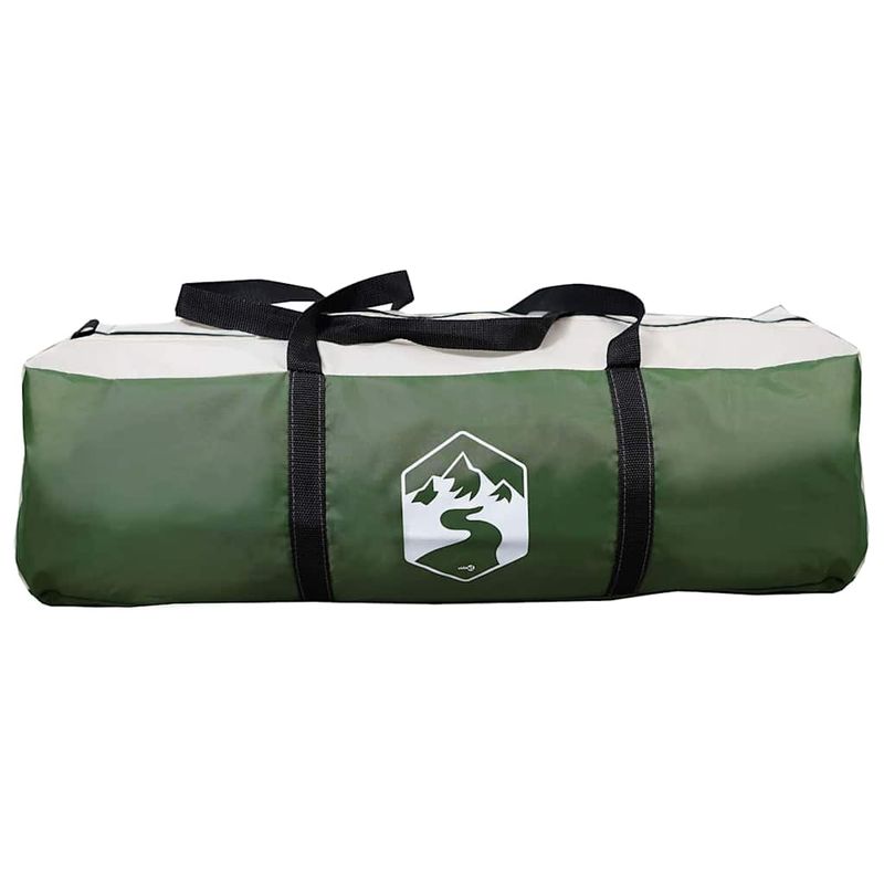 Sport si Outdoor - Camping - Corturi camping - Cort tunel cu acoperis Verde si alb 778 x 356 x 210 cm - Infinity.ro