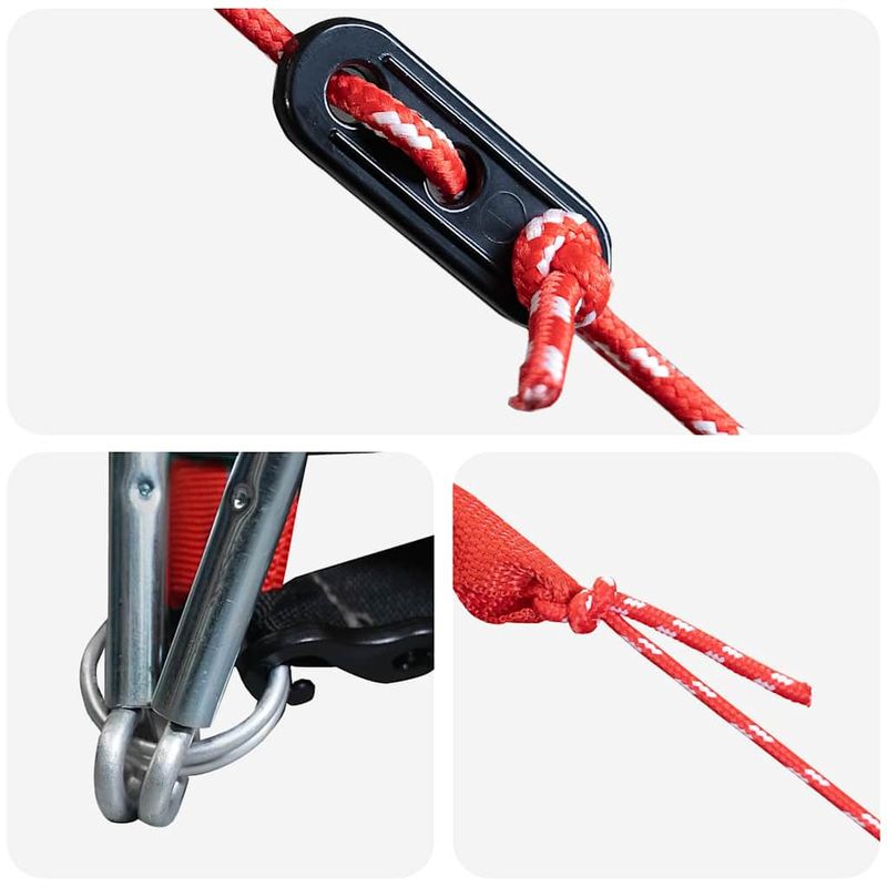 Sport si Outdoor - Camping - Corturi camping - Cort tunel cu acoperis Gri si Portocalie 328 x 228 x 115 cm - Infinity.ro