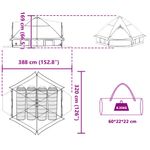 Sport si Outdoor - Camping - Corturi camping - Cort Teepee cu acoperis Gri si Portocalie 490 x 410 x 210 cm - Infinity.ro