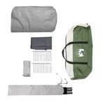 Sport si Outdoor - Camping - Corturi camping - Cort tunel cu acoperis Verde si alb 700 x 590 x 215 cm - Infinity.ro