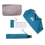 Sport si Outdoor - Camping - Corturi camping - Cort tunel cu acoperis Albastru si Gri 328 x 228 x 115 cm - Infinity.ro