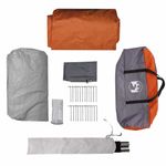 Sport si Outdoor - Camping - Corturi camping - Cort tunel cu acoperis Gri si Portocalie 778 x 356 x 210 cm - Infinity.ro