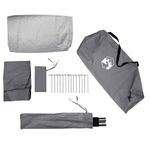 Sport si Outdoor - Camping - Corturi camping - Cort tunel cu acoperis Gri si Portocalie 318 x 275 x 140 cm - Infinity.ro