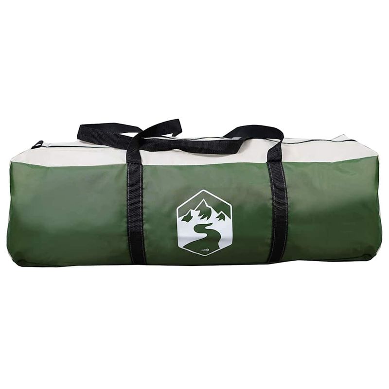 Sport si Outdoor - Camping - Corturi camping - Cort tunel cu acoperis Verde si alb 740 x 370 x 220 cm - Infinity.ro