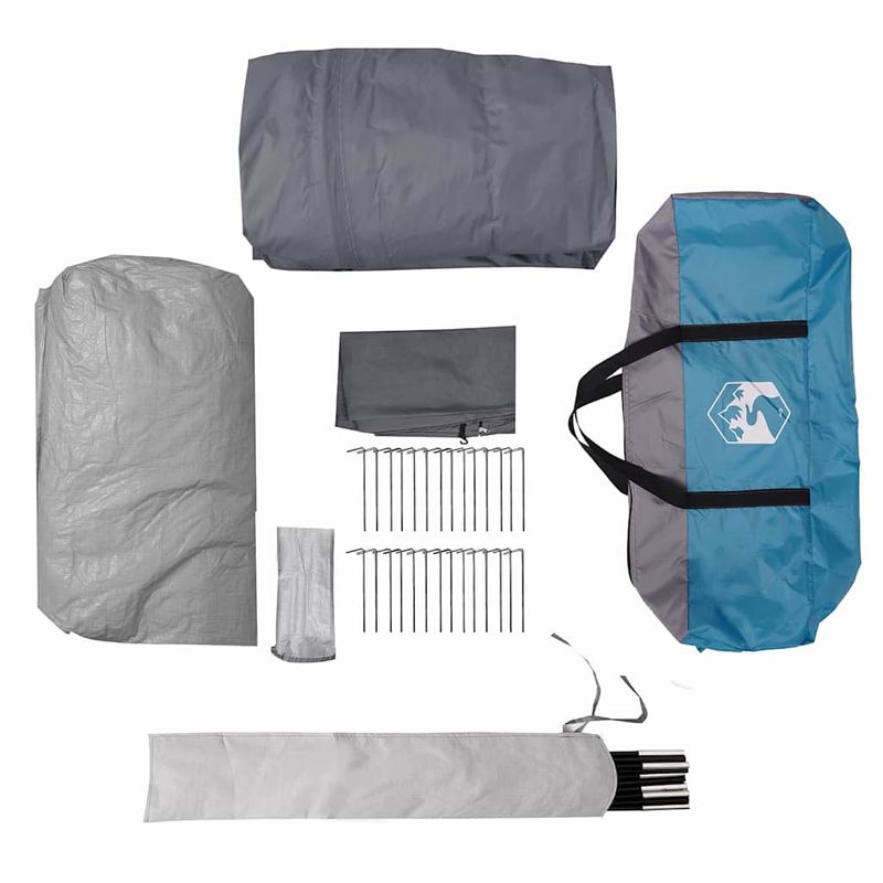 Sport si Outdoor - Camping - Corturi camping - Cort tunel cu acoperis Albastru si Gri 778 x 356 x 210 cm - Infinity.ro