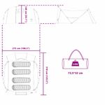 Sport si Outdoor - Camping - Corturi camping - Cort tunel cu acoperis Verde si alb 318 x 275 x 140 cm - Infinity.ro