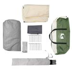 Sport si Outdoor - Camping - Corturi camping - Cort tunel cu acoperis Verde si alb 778 x 356 x 210 cm - Infinity.ro