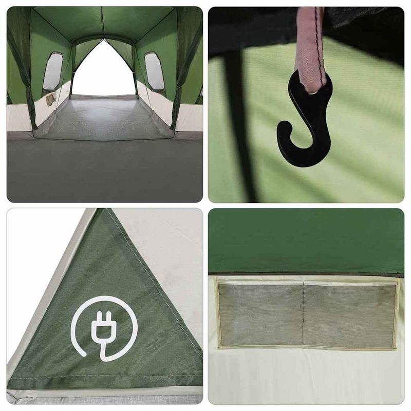 Sport si Outdoor - Camping - Corturi camping - Cort Verde 680 x 510 x 210 cm Poliester 185T cu acoperire PU - Infinity.ro