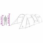 Sport si Outdoor - Camping - Corturi camping - Cort tunel cu acoperis Verde si alb 778 x 356 x 210 cm - Infinity.ro