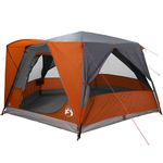 Sport si Outdoor - Camping - Corturi camping - Cort cabina cu acoperis Gri si Portocalie 400 x 350 x 212 cm - Infinity.ro