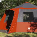 Sport si Outdoor - Camping - Corturi camping - Cort cabina cu acoperis Gri si Portocalie 500 x 500 x 294 cm - Infinity.ro