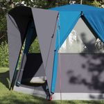Sport si Outdoor - Camping - Corturi camping - Cort cabina cu acoperis Albastru si Gri 320 x 320 x 203 cm - Infinity.ro