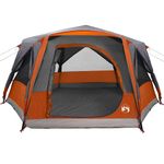 Sport si Outdoor - Camping - Corturi camping - Cort cabina cu acoperis Gri si Portocalie 400 x 350 x 212 cm - Infinity.ro