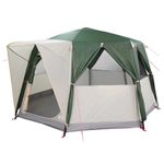 Sport si Outdoor - Camping - Corturi camping - Cort cabina cu acoperis cu depozitare Verde 425 x 396 x 222 cm - Infinity.ro