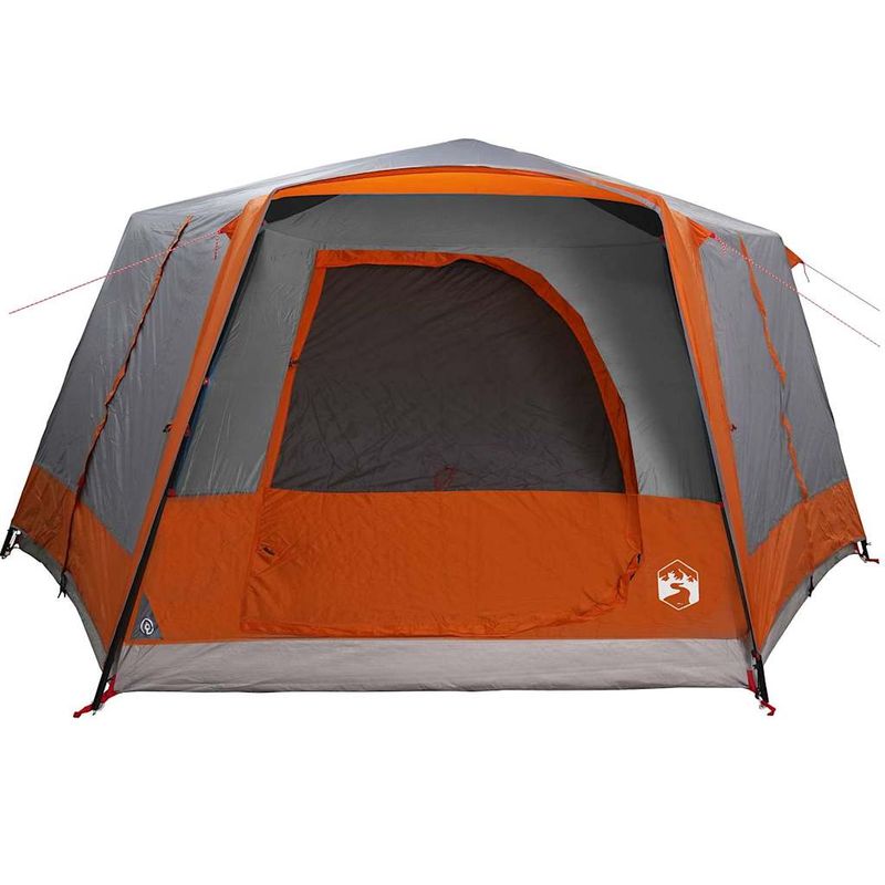 Sport si Outdoor - Camping - Corturi camping - Cort cabina cu acoperis Gri si Portocalie 400 x 350 x 212 cm - Infinity.ro