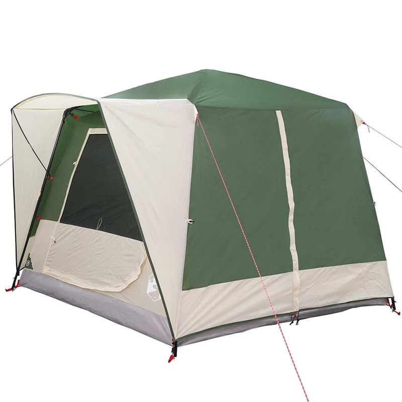 Sport si Outdoor - Camping - Corturi camping - Cort cabina cu acoperis Verde si alb 333 x 317 x 194 cm - Infinity.ro