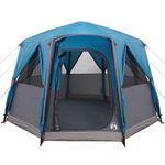 Sport si Outdoor - Camping - Corturi camping - Cort cabina cu acoperis Albastru si Gri 320 x 320 x 203 cm - Infinity.ro