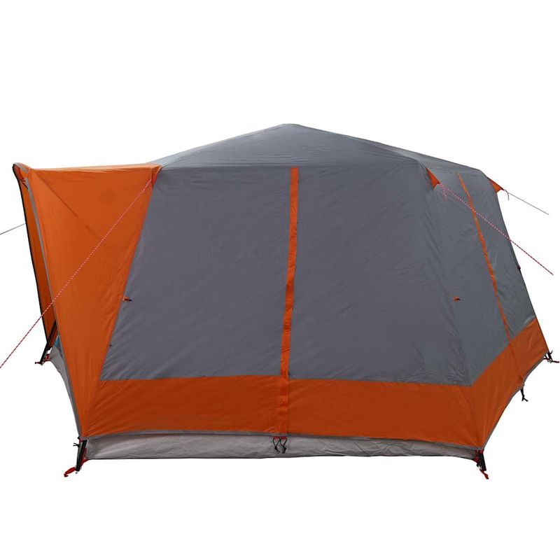 Sport si Outdoor - Camping - Corturi camping - Cort cabina cu acoperis Gri si Portocalie 400 x 350 x 212 cm - Infinity.ro