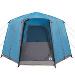 Sport si Outdoor - Camping - Corturi camping - Cort cabina cu acoperis Albastru si Gri 320 x 320 x 203 cm - Infinity.ro