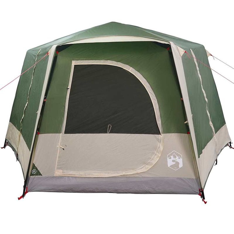 Sport si Outdoor - Camping - Corturi camping - Cort cabina cu acoperis Verde si alb 333 x 317 x 194 cm - Infinity.ro