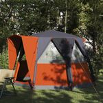 Sport si Outdoor - Camping - Corturi camping - Cort cabina cu acoperis Gri si Portocalie 320 x 320 x 203 cm - Infinity.ro