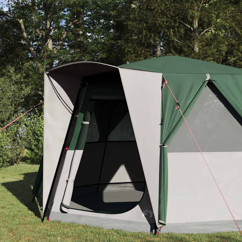 Sport si Outdoor - Camping - Corturi camping - Cort cabina cu acoperis cu depozitare Verde 425 x 396 x 222 cm - Infinity.ro
