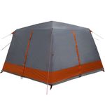 Sport si Outdoor - Camping - Corturi camping - Cort cabina cu acoperis Gri si Portocalie 400 x 350 x 212 cm - Infinity.ro